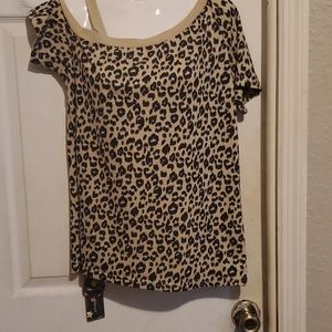 Blooming Jelly leopard print top